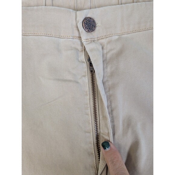 Soft Surroundings Womens Pants Antiqua Convertible Crop Ankle Buckle Beige 3X - Picture 6 of 12